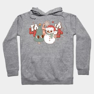 Fa la la la Tree & Snowman Hoodie